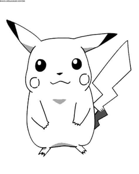 picachu colorir|Desenhos do Pikachu para imprimir e colorir 